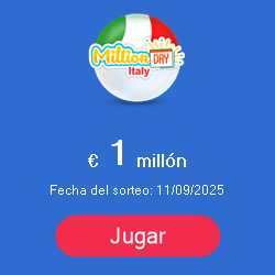 Banner de Lotería Italy - MillionDAY