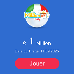 Bannière de Loterie Italy - MillionDAY