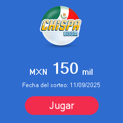 Banner de Lotería Mexico – Chispa Boom