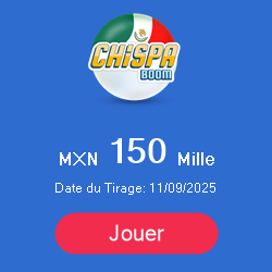 Bannière de Loterie Mexico – Chispa Boom