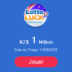 Bannière de Loterie New Zealand - Lotto Luck