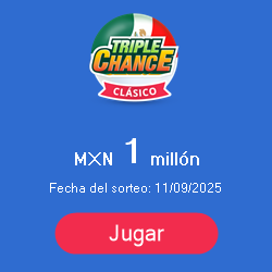 Banner de Lotería Mexico Triple Chance Clasico