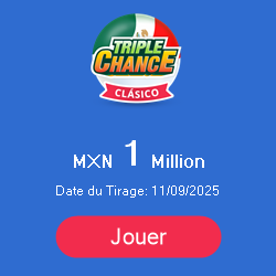 Bannière de Loterie Mexico Triple Chance Clasico