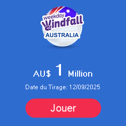 Bannière de Loterie Australia – Weekday Windfall